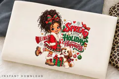 Spread a Little Holiday Happiness Cute Girl and Puppy Product Image 3