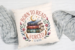Watercolor Books Design For Reading Lovers A Sublimation PNG Product Image 2