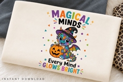 Magical Minds PNG Sublimation Design, Every Mind Glows Product Image 3