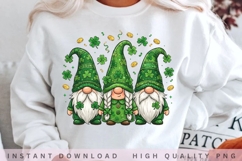 St Patrick Gnome Trio PNG Product Image 2