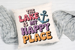 The Lake Is My Happy Place Sublimation PNG Product Image 2