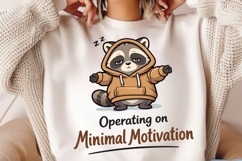 Operating on Minimal Motivation PNG, Funny Raccoon Product Image 2