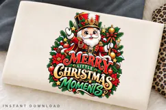 Merry Little Christmas Moments Cute Santa Holiday PNG Product Image 2