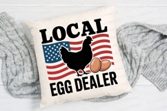 Local Egg Dealer Graphic Patriotic Chicken Sublimation PNG Product Image 2
