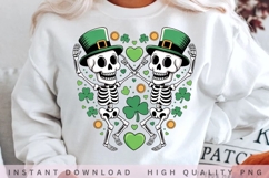 Lucky Skeleton Shamrock PNG Design Product Image 1