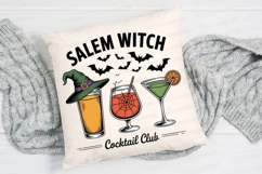 Salem Witch Cocktail Club Drinks with Witch Sublimation PNG Product Image 2