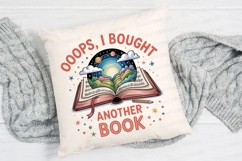 Oops Bought Another Book Design Sublimation PNG Product Image 2