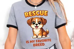 Rescue Is My Favorite Breed PNG, Adopt Rescue Dog PNG Product Image 2