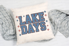 Lake Days Text Design With Retro Font Sublimation PNG Product Image 2