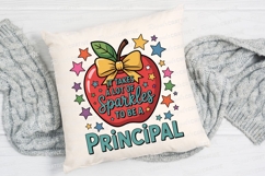 Principal Sparkles Apple Design Back To Sublimation PNG Product Image 2