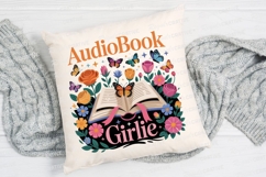 Girly Audiobook Design With Flowers And Sublimation PNG Product Image 2