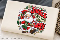 Santa Claus Jingle All the Way Christmas Music Holiday Product Image 3