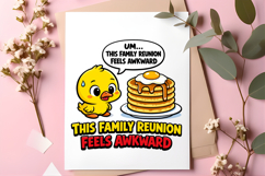 Funny Easter Chick Family Reunion Feels Awkward PNG Design Product Image 1