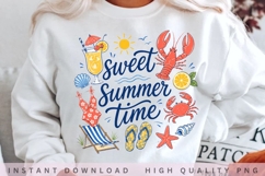 Sweet Summer Time Beach Lobster PNG Product Image 2