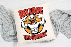 Strong Duck Mascot Vector Sublimation PNG Product Image 2