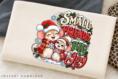 Small Friends Big Joy Cute Christmas Mice Winter Holiday Product Image 2