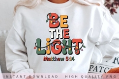 Be The Light Christmas PNG Design Product Image 2