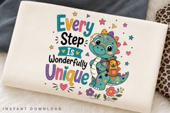 Every Step Is Wonderfully Unique PNG Sublimation Design Product Image 3