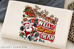 Funny Santa Sleigh Reindeer Christmas Holiday Winter Humor Product Image 2