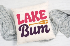 Lake Bum Colorful Design With Paddle Icon Sublimation PNG Product Image 2