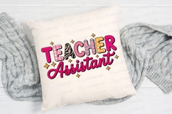 Teacher Assistant Graphic With Stars Sublimation PNG Product Image 2