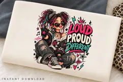 Loud Proud Different Alternative Girl with Sunglasses and Product Image 2