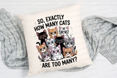 Funny Cats Wearing Glasses Kitten Sublimation PNG Product Image 2