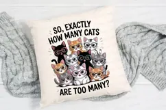Funny Cats Wearing Glasses Kitten Sublimation PNG Product Image 2