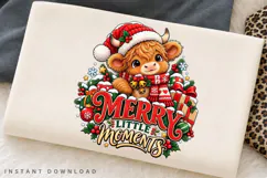 Cute Highland Cow Merry Christmas Little Moments Holiday Product Image 2