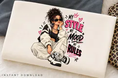 Style Rules PNG, Trendy Girl Fashion Illustration Product Image 2