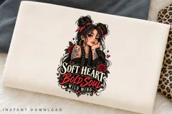 Soft Heart Bold Soul PNG, Wild Mind Woman Design Product Image 2