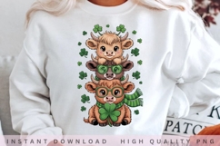 Highland Cow St Patrick PNG Product Image 1