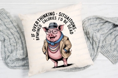 Sophisticated Pig Design With Humorous Sublimation PNG Product Image 2
