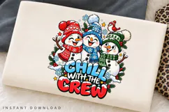 Chill with the Crew Snowman Friends Winter Christmas Holiday Product Image 2