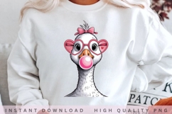 Cute Goose Valentine PNG Design, Funny Love Goose PNG Product Image 2