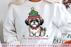 Shih Tzu Christmas PNG, Fur Real It's Christmas Dog Product Image 2