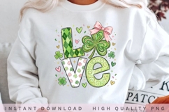 Lucky Love Shamrock PNG Design Product Image 1
