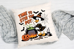 Halloween Witch Duck Stirring Cauldron with Sublimation PNG Product Image 2