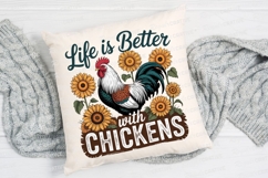 Life Is Better With Chickens Sublimation PNG Product Image 2