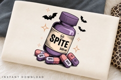 Spite 500MG Funny PNG, Gothic Pharmacy Bottle Clipart Product Image 2