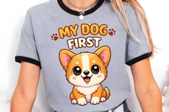 My Dog First PNG, Cute Puppy Dog Lover PNG, Funny Pet Lover Product Image 2