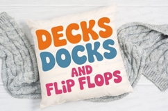 Decks Docks And Flip Flops Summer Sublimation PNG Product Image 2