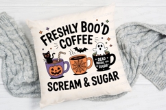 Halloween Coffee Cups with Cat Pumpkin Ghost Sublimation PNG Product Image 2