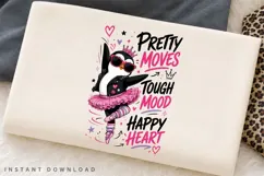 Ballerina Penguin PNG Sublimation Design, Cute Punk Penguin Product Image 2