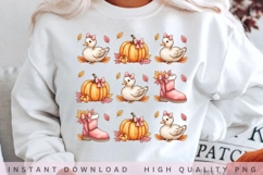 Coquette Fall Clipart PNG Product Image 2