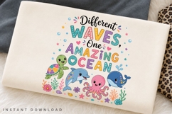 Different Waves One Amazing Ocean PNG Sublimation Design Product Image 3