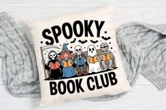 Spooky Book Club Illustration with Halloween Sublimation PNG Product Image 2