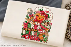 Cute Gingerbread Baker Holiday Cheer Christmas Baking PNG Product Image 2