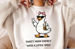 Sweet Mom Energy With A Little Spice PNG, Cool Mama Goose Product Image 2