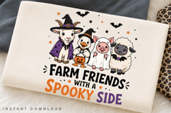Farm Friends With A Spooky Side PNG Sublimation Design Product Image 2